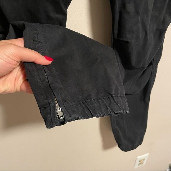 Aritzia TNA HEROIC PANT Cuffed Cargo Black Joggers Pants Size 2 - Picture 6 of 10